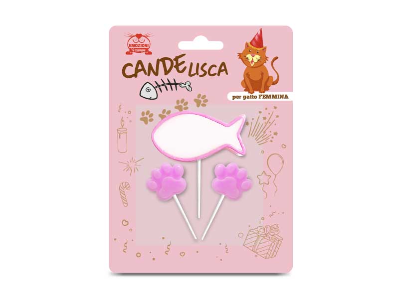 candelina per gattina