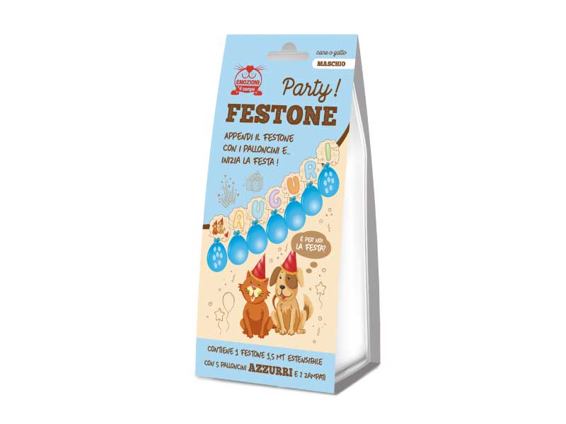 festone cane e gatto maschio