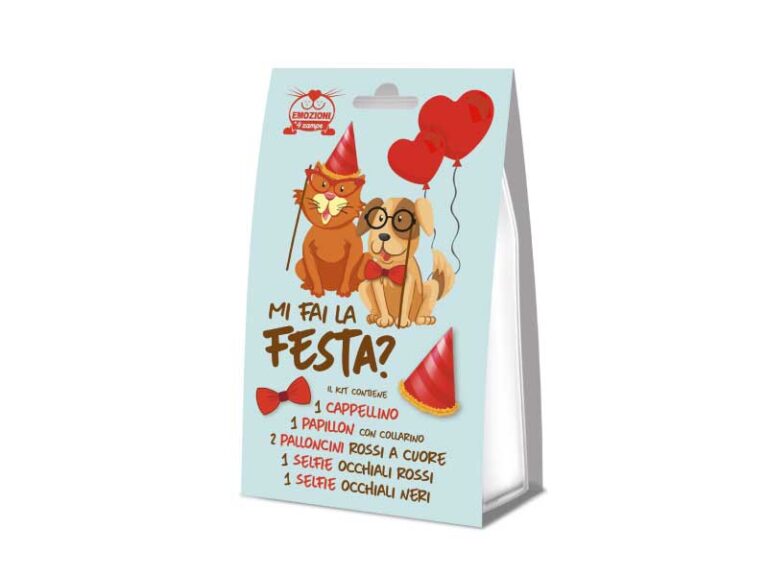 kit festa di compleanno cane e gatto