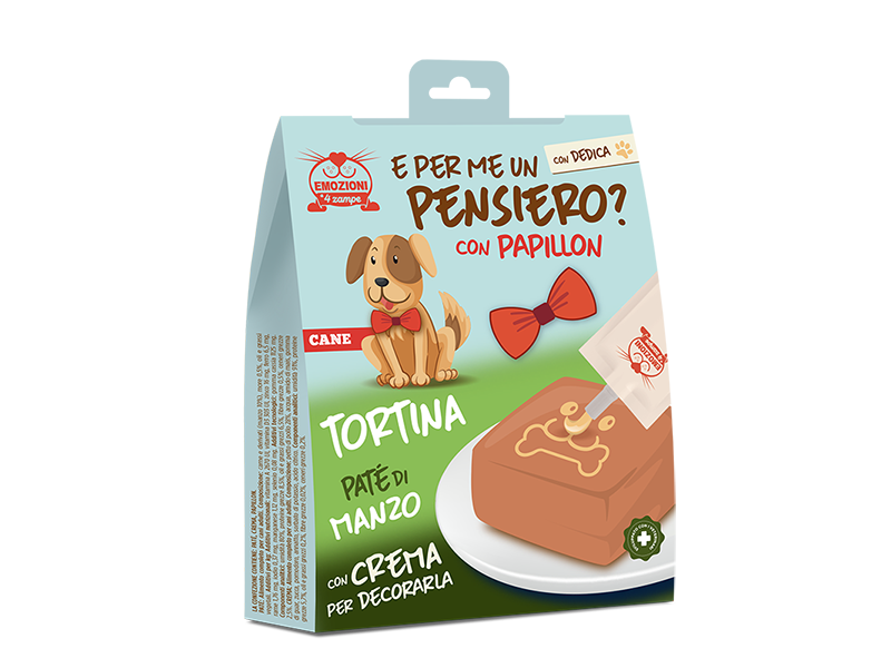 tortina per cani al manzo